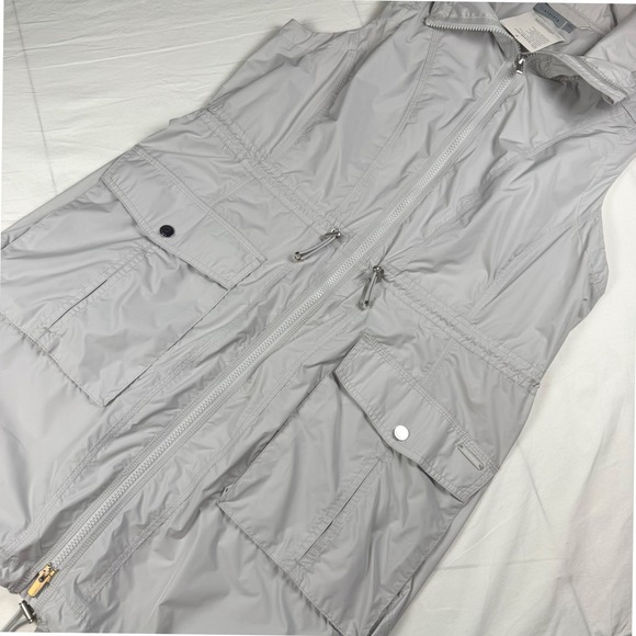Athleta City Slicker Vest Womens L Grey Water Resistant UPF 50+ New NWT Utility - Picture 3 of 11